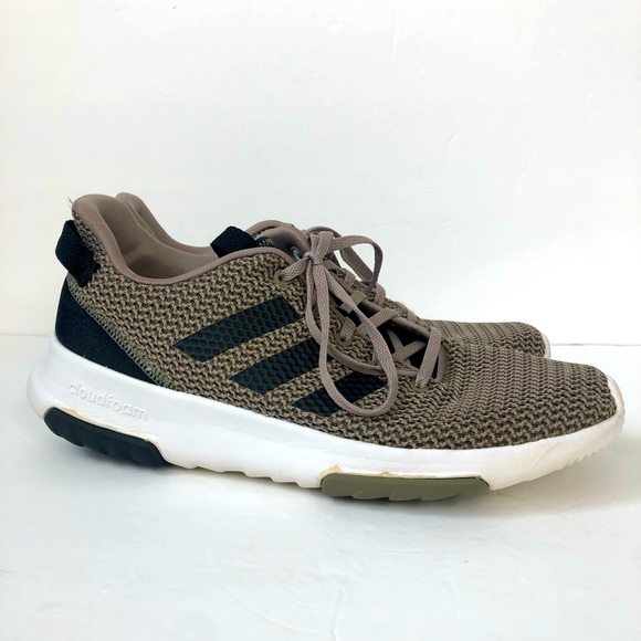 ADIDAS Mens Ortholite Float Cloudfoam Racer Green Black Running Shoes Size 9